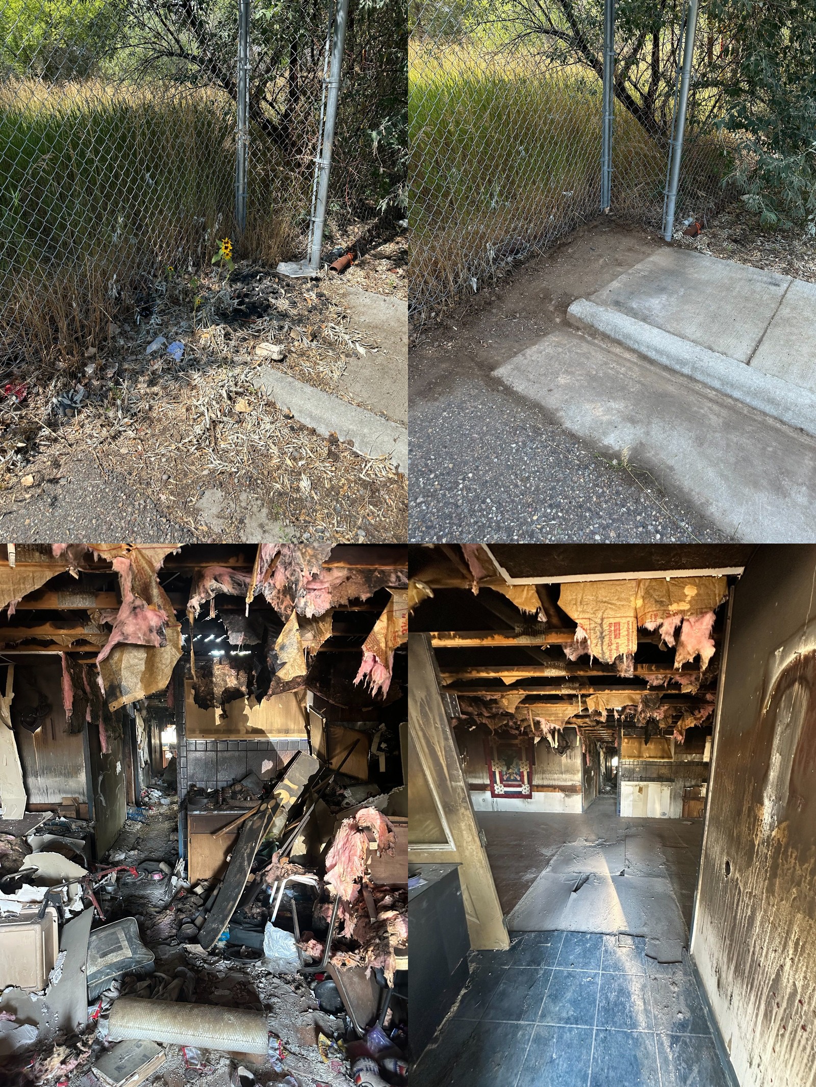 Junk removal collage for property maintenance in Fremont County, Wyoming