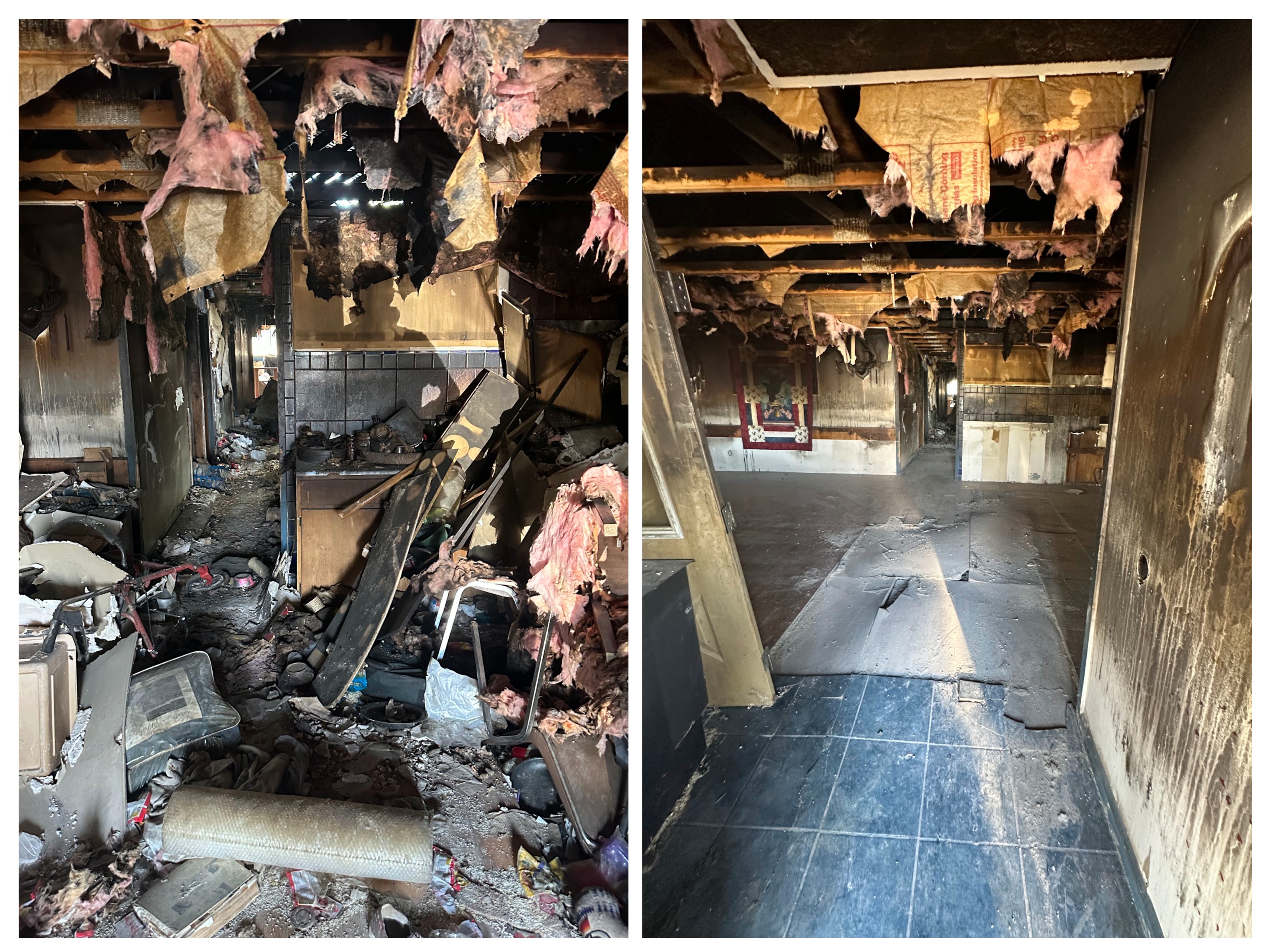 Light demolition estate cleanout before and after in Lander, Wyoming